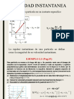 Semana 4 Velocidad Instantanea y Vel. Cte