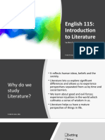 English 115: To Literature: Section 5 - Summer, 2021