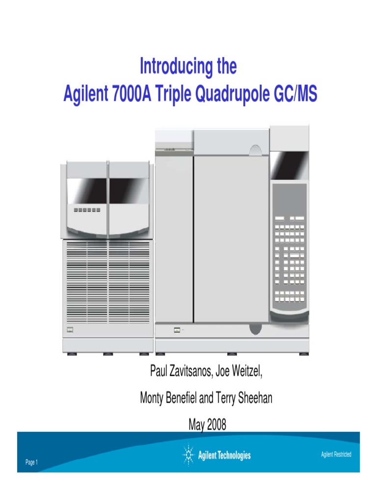 GC Triple Quad Presentation | PDF | Mass Spectrometry | Analysis