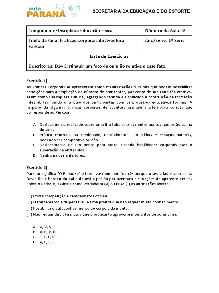 Atividade para Responder | PDF