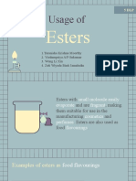 Usage of Esters