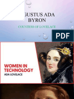 Agustus Ada Byron: Countess of Lovelace