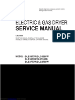 LG Electric and Gas Dryer DLE5977W DLG5988W Service Manual