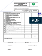 HSE CHECKLIST INSPEKSI MESIN GERINDA