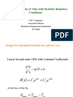 Design and Analysis of Fins With Realistic Boundary Conditions