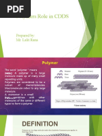 Polymers Role in CDDS: Prepared By: Mr. Lalit Rana