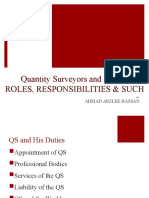 Quantity Surveyors and His Duties: Roles, Responsibilities & Such