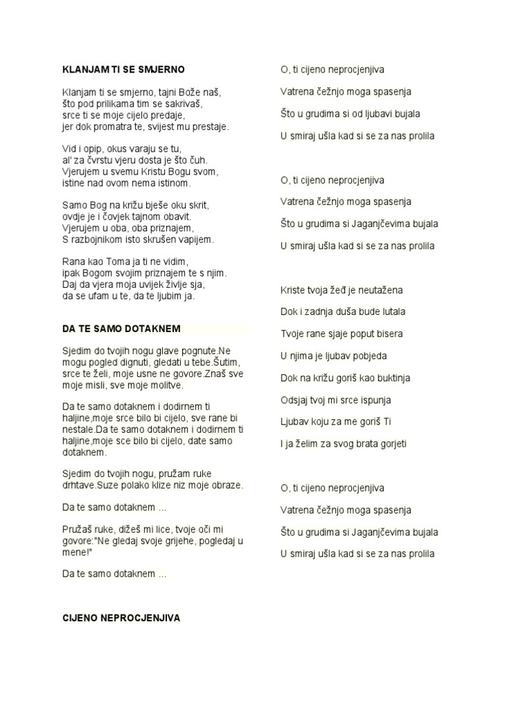 Pjesme | PDF