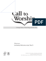 Call to Worship 2019-2020