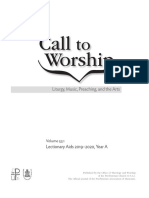 Call To Worship 2019-2020