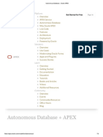Autonomous Database - Oracle APEX