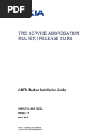 SAR GPON Module Installation Guide R9.0.R4