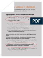 Deber de Lengua y Literatura para El 5 de Agosto