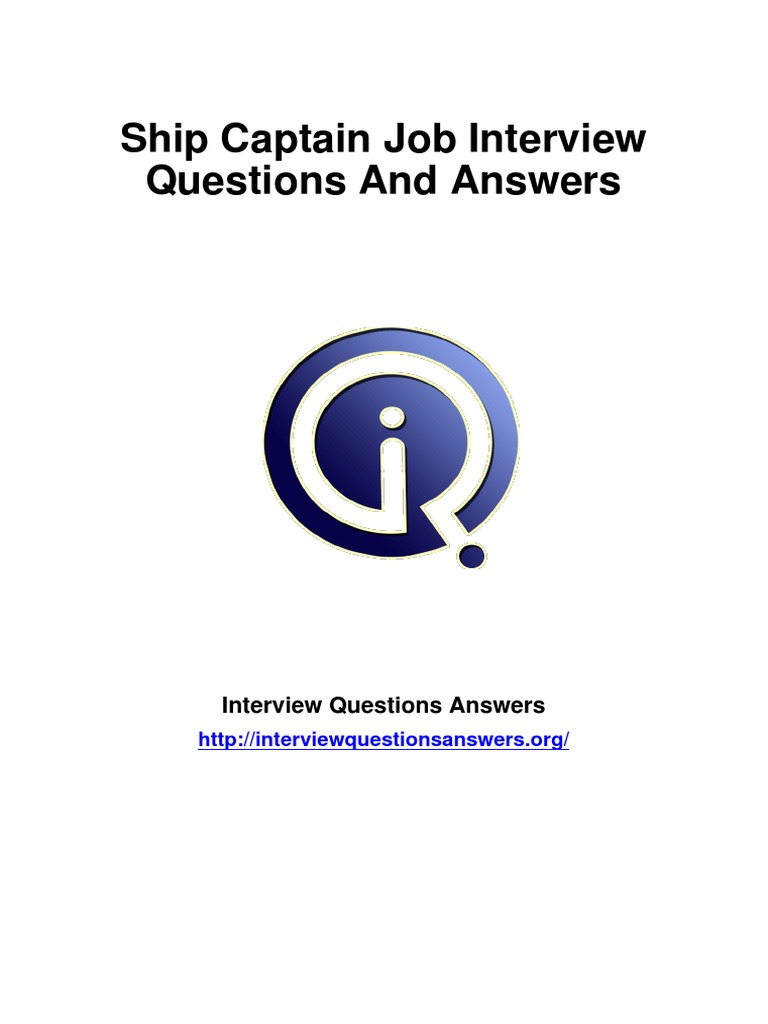 6986 Ship Captain Interview Questions Answers Guide PDF Employment
