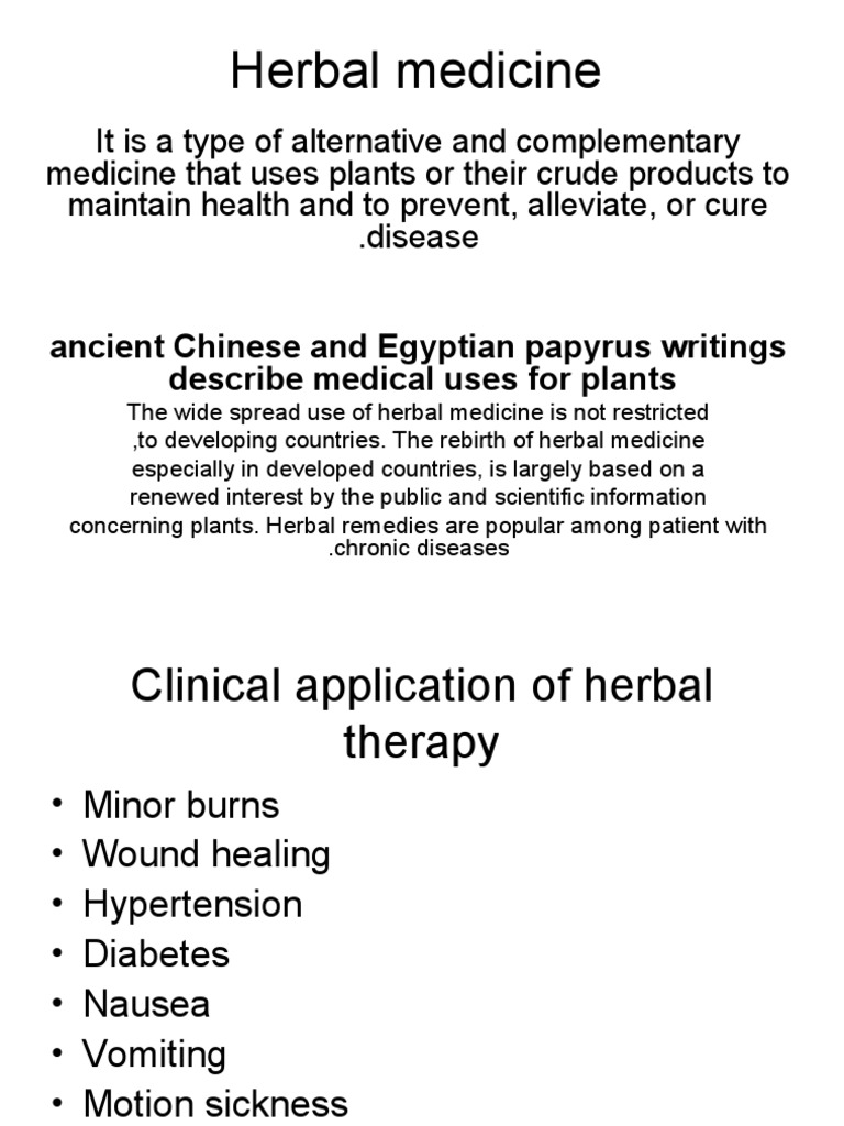 The Potential Benefits and Risks of Using Herbal Medicine in Cancer