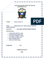 Implementacion de Base de Datos