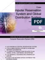 Computer Reservation System and Global Distribution System: Finals