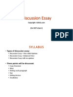 Discussion Essay