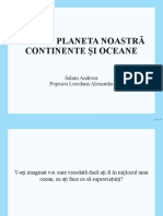 Continentele Și Oceanele Lumii - Prezentare Powerpoint