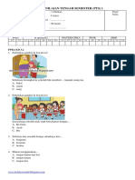 Soal PTS Kelas 1 Tema 1