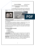 Crown & Bridge: Lec. (13, 14) يدسلاا يكز ةسمه .د Laboratory work (Investing, burnout, casting and finishing procedures)