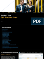 SAP Analytics Cloud Product Plan Q3 2021