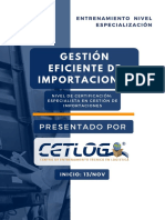 Gestión Eficiente de Importaciones - IV