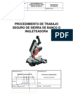 Procedimiento de Trabajo Seguro de Ingleteadora