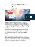 Diferencia entre PDF estándar y accesible