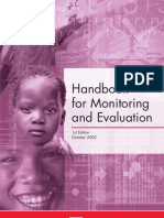 Handbook For Monitoring and Evaluation