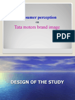 Consumer perception on Tata motors brand image