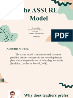 The Assure Model: Presented By: San Juan, Gemma Rose A. Siat, April L. Villaraza, Shaniela Crizel Ii-Beed B1