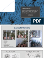 Identifying The Existing Plants and Open Spaces Within The Building Form and Clusters. Assignment - 1