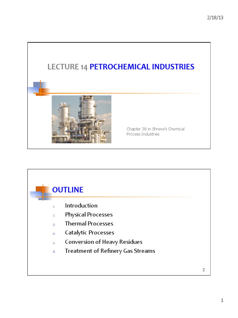 Petrochemical Refining Processes Overview | PDF | Distillation | Oil ...