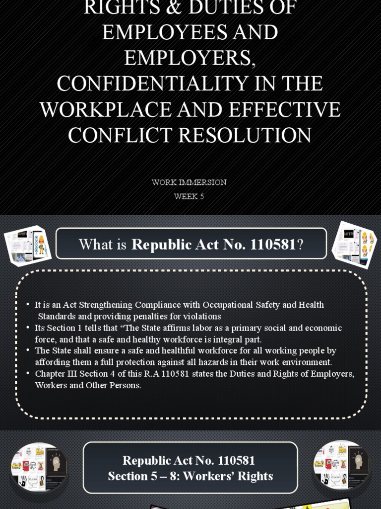 Workers' Rights Under RA 110581 | PDF | Personal Protective Equipment ...