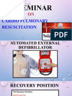 Seminar: Cardio Pulmonary Resuscitation
