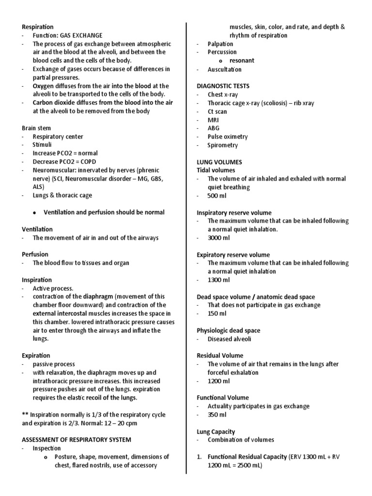 Respiration | PDF | Exhalation | Lung