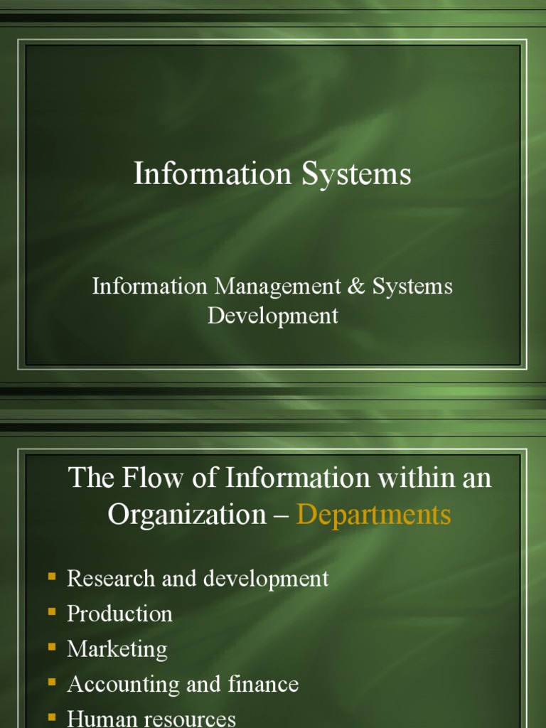 Overview of Information Systems Management | PDF | Information System ...