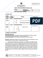 OPERATIONS ON RATIONAL NUMBERS SELF-LEARNING MODULE