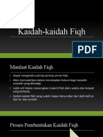 Kaidah-Kaidah FIqh