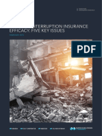 Business Interruption Insurance Efficacy