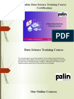 Online Data Science Training Course Certification Palin Analytics