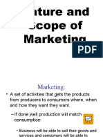 Nature and Scope of Marketing Ch. 21