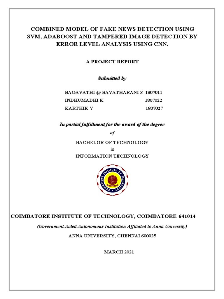 Combined Fake News Detection Model | PDF | Machine Learning ...
