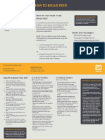 Adult How To Bolus Feed Leaflet For PATIENTS