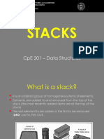 Stacks: Cpe 201 - Data Structures