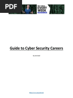 Guide To Cyber Security Careers: By: Jon Good