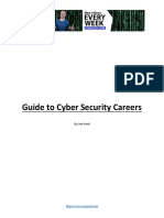 Guide To Cyber Security Careers: By: Jon Good