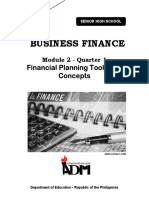 Business Finance: Financial Planning Tools and Concepts