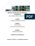 Investigación Autómata Programable PLC